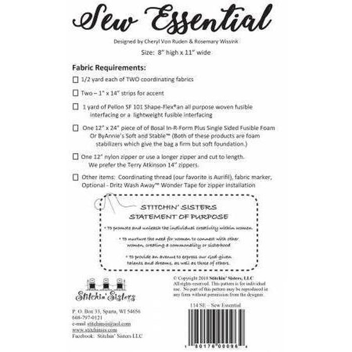 Pattern: Sew Essential Bag