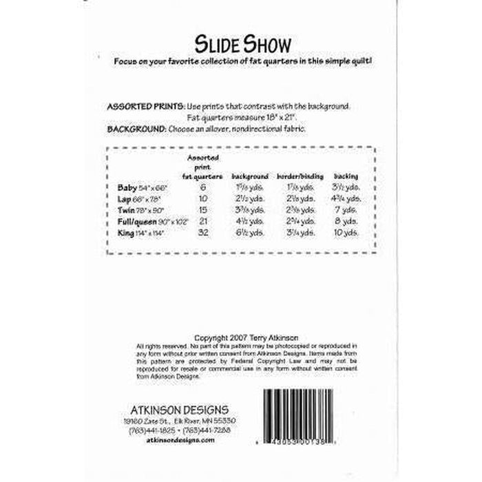 Pattern: Slide Show by Atkinson Designs