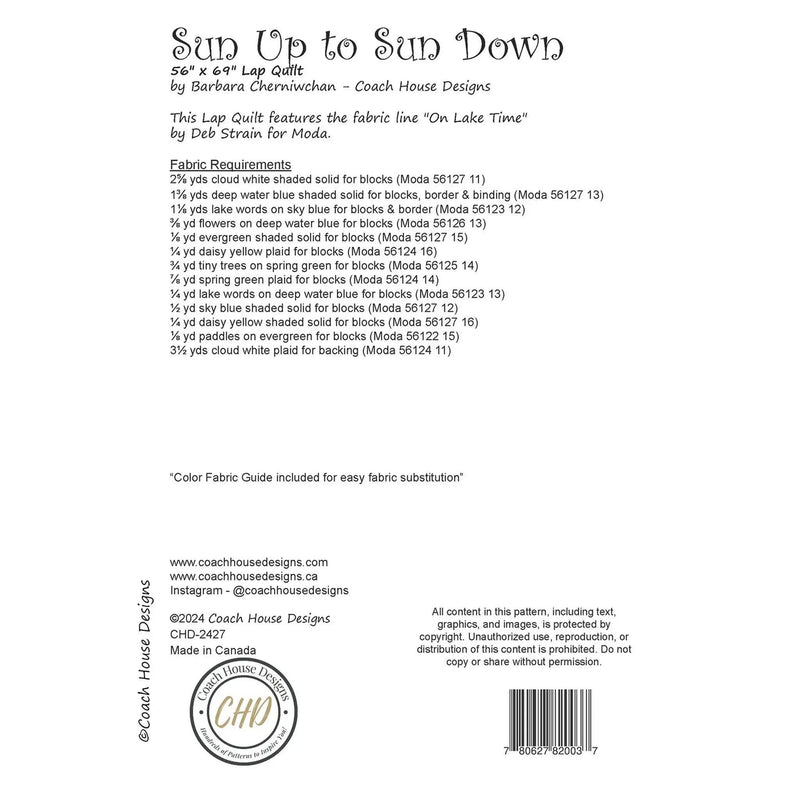 Pattern: Sun Up to Sun Down