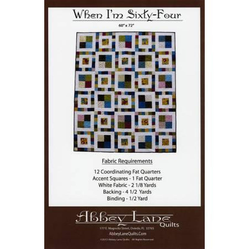 Pattern: When I'm Sixty-four