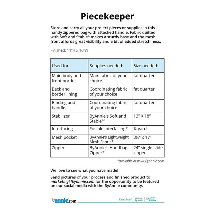 Pattern: byAnnie Piecekeeper