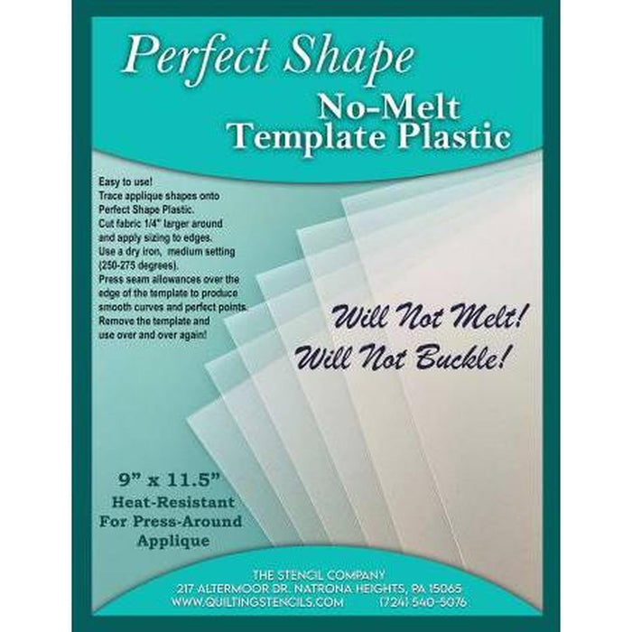 Perfect Shape Plastic Template Sheet 4 ct