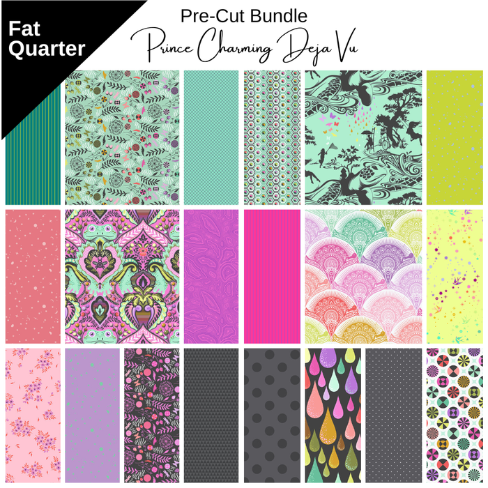 PREORDER Prince Charming Deja Vu and Coordinates (20) - Fat Quarter Bundle