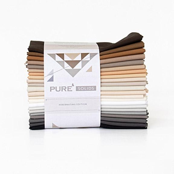 Pure Solids Hibernating Edition 22 pc Fat Quarter Bundle