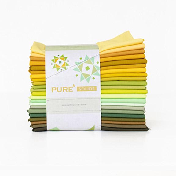 Pure Solids Sprouting Edition 22 pc Fat Quarter Bundle