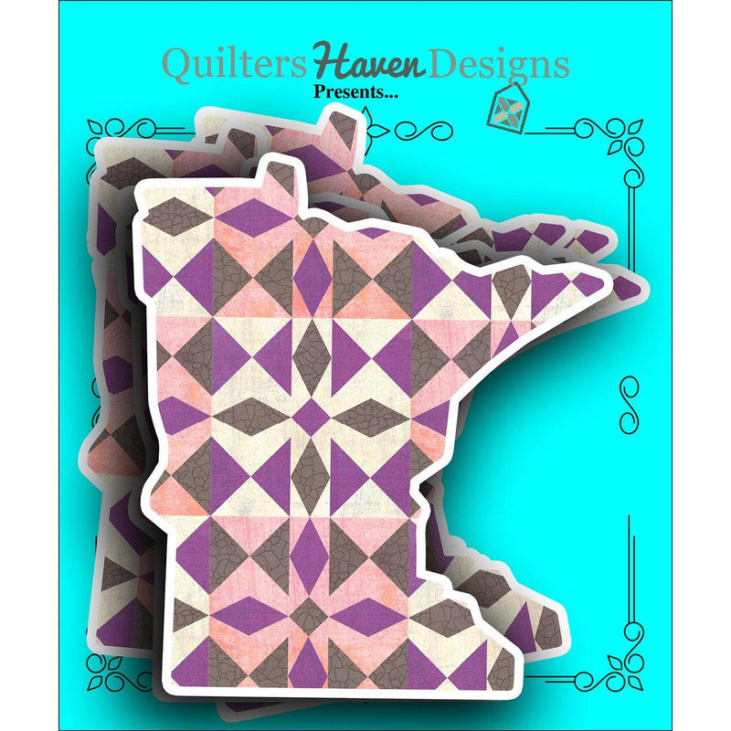 Minnesota Quilt Sticker by Quilter's Haven