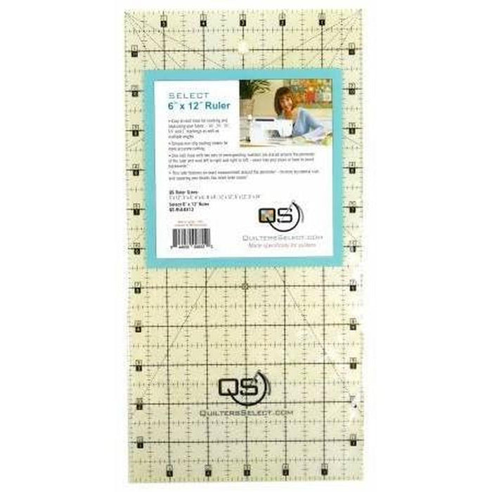 Quilters Select 6"  x 12" Non Slip Ruler