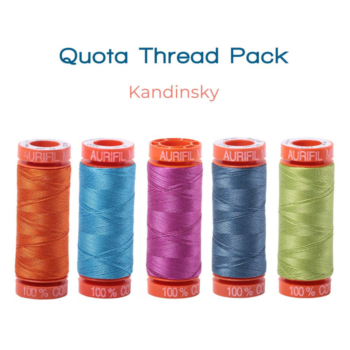 APRIL PREORDER -- Quota Aurifil Thread Pack in Kandinksy