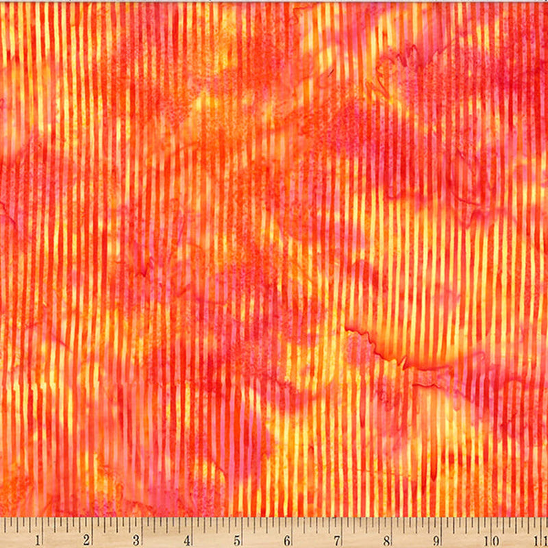 Hoffman Fabrics - Stripe Batiks - Pumpkin