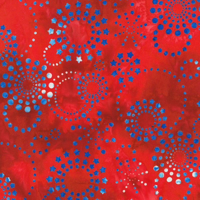 RK Artisan Batiks: Liberty 2 - Abstract Fireworks: Celebration