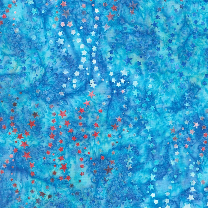 RK Artisan Batiks: Liberty 2 - Falling Stars: Sky