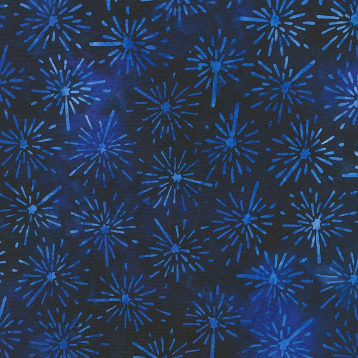 RK Artisan Batiks: Liberty 2 - Fireworks: Navy