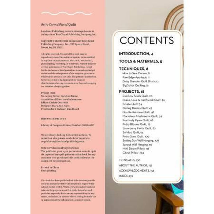 Retro Curved Pieced Quilts