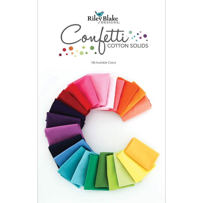 Riley Blake Fabric Confetti Cotton Solids Color Card