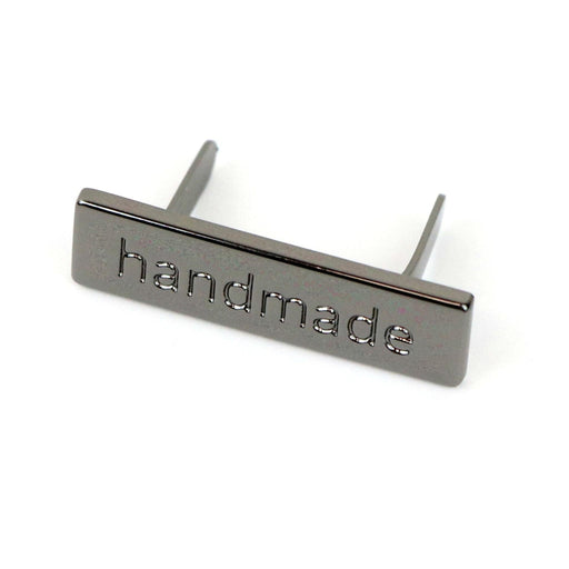 Sallie Tomato Serif Handmade Label - Gunmetal