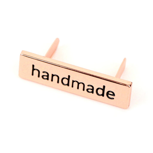 Sallie Tomato Serif Handmade Label - Rose Gold