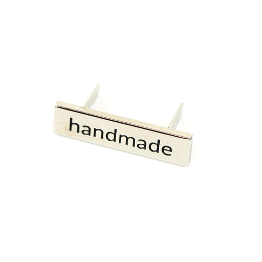 Sallie Tomato Serif Handmade Label - Nickel