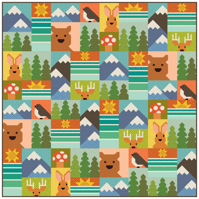 Outdoors Quilt Kit by Elizabeth Hartman - Large - 80" x 80"