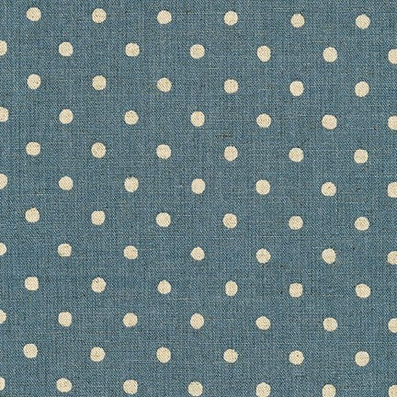 Sevenberry Canvas Denim and Natural Dots