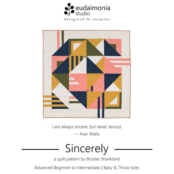 Sincerely PDF Quilt Pattern by Eudaimonia Studio