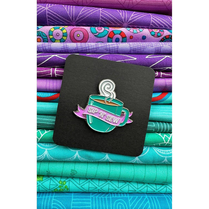 Sip 'N' Sew Mug Enamel Pin