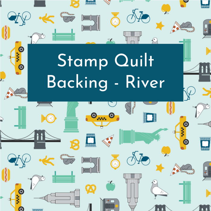 Stamp Quilt  Backing - River