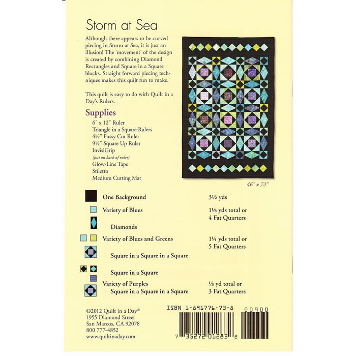 Storm at Sea Quilt Pattern by Sue Bouchard