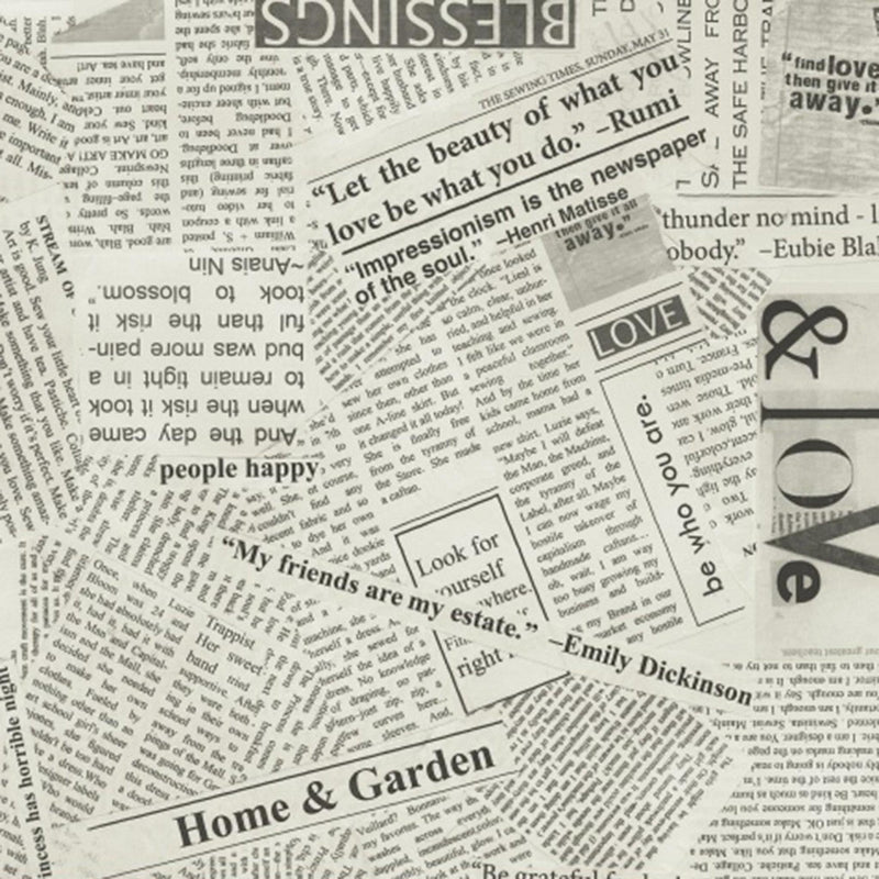 Story by Carrie Bloomston - Canvas Spackle Newsprint