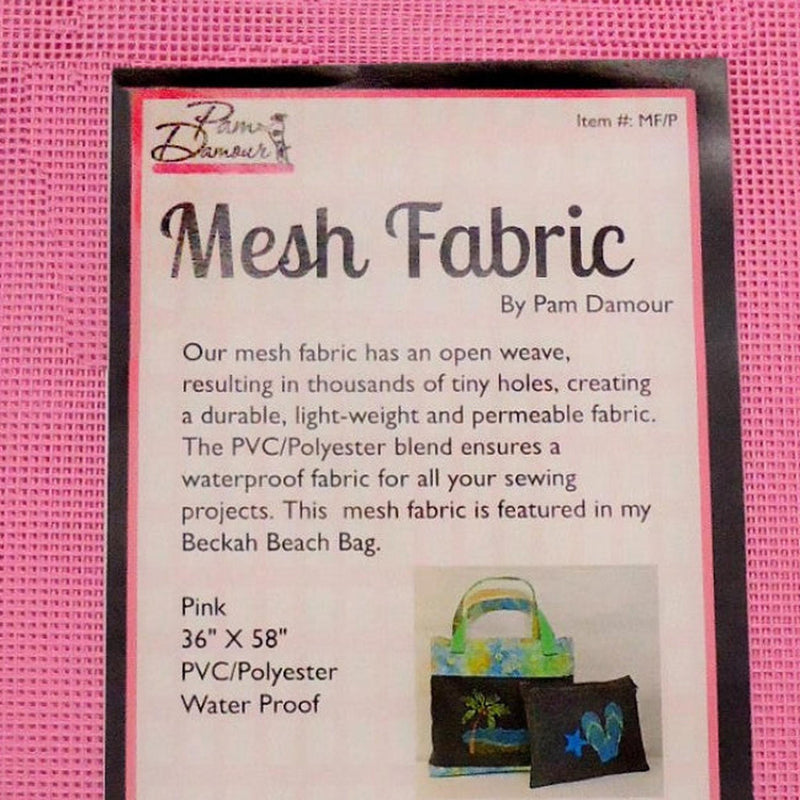 Pink Mesh Fabric 36" x 58"