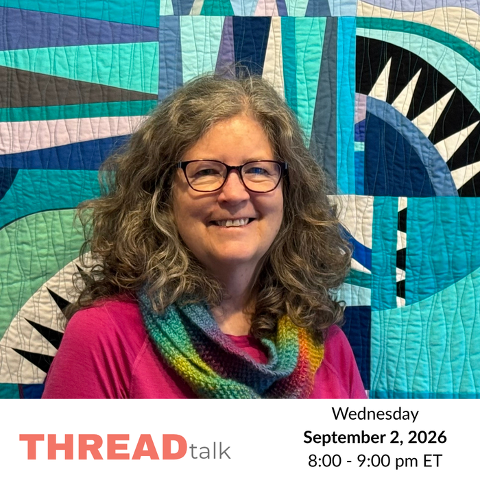 09/02/26 - VIRTUAL THREAD Talk - Cindy Grisdela - 8-9pm