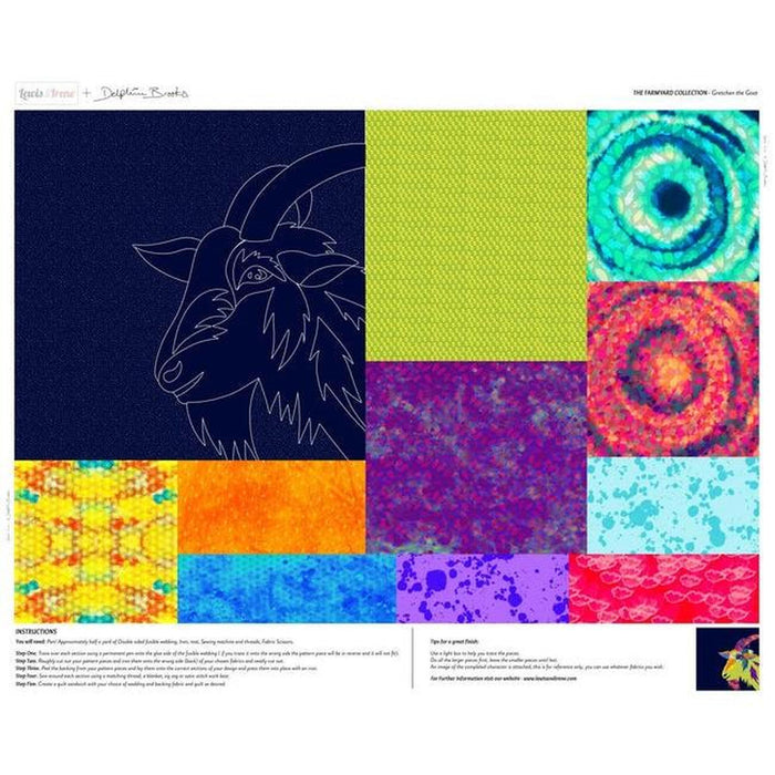 The Farmyard Collection Gretchen the Goat - Panel (36"x44")