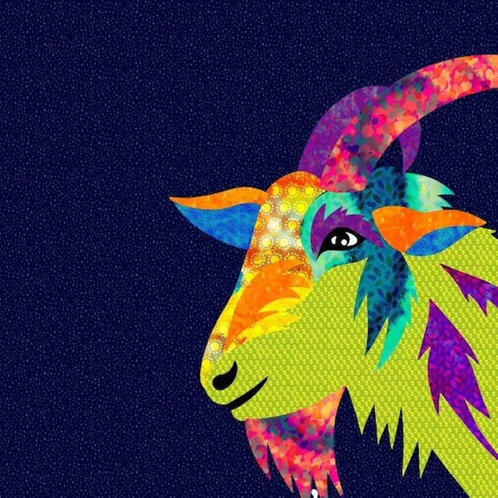 The Farmyard Collection Gretchen the Goat - Panel (36"x44")