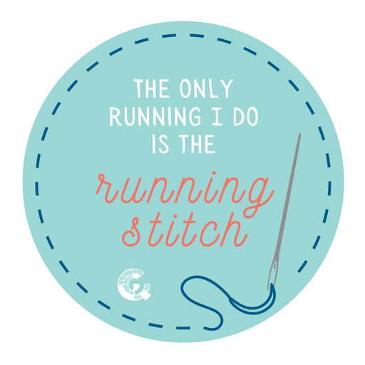 The Only Running I Do Is Stitch Sticker Gifts