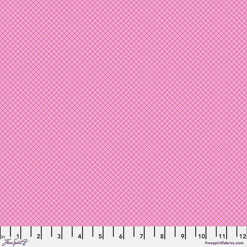 Tula Pink True Colors - On the Grid: Bubblegum