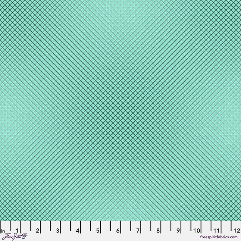 Tula Pink True Colors - On the Grid: Raindrop