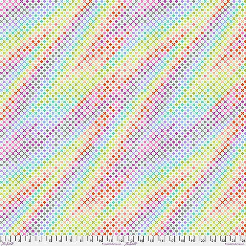 Tula Pink True Colors - (Minky) Northern Lights - Mint