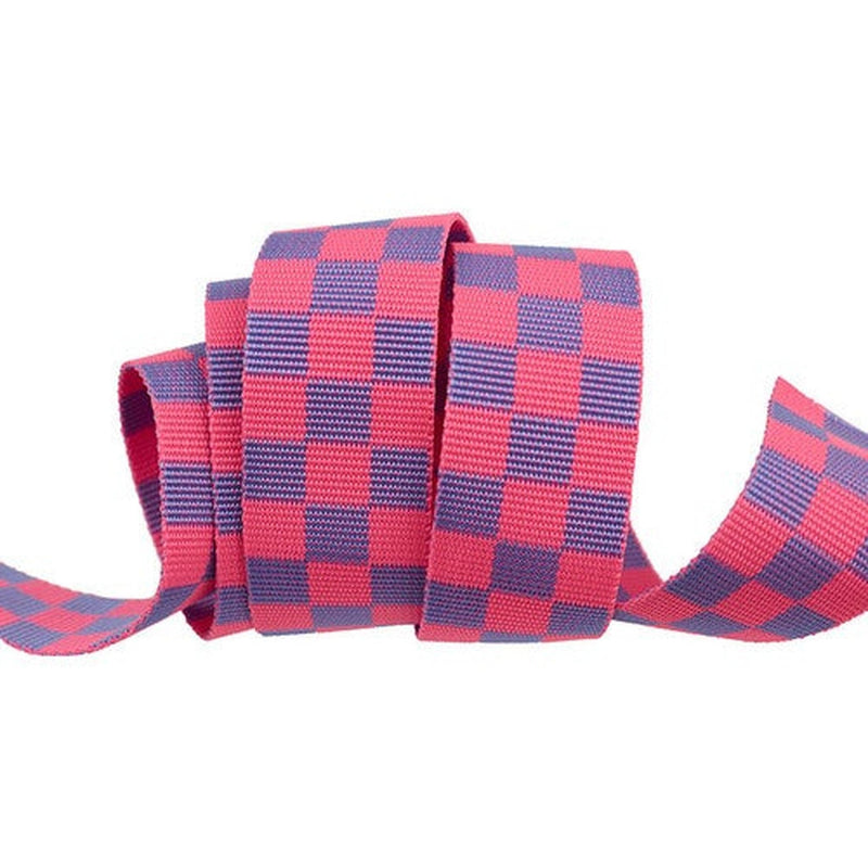 Tula Pink  1-1/2in Wide Renaissance Ribbon Webbing - Check Please Nova