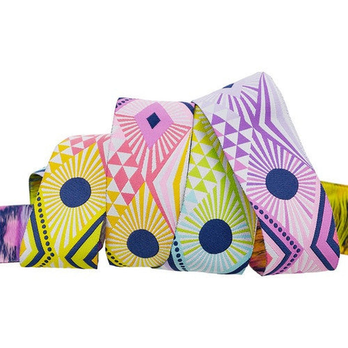 Tula Pink Ribbon - Mega Lucy: Rainbow/Multi