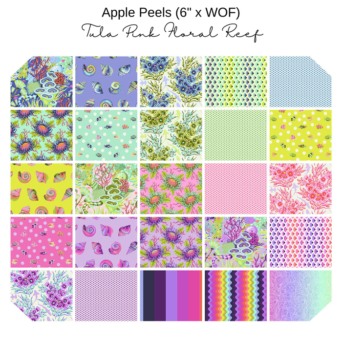 Floral Reef by Tula Pink (25) - Apple Peel 6"