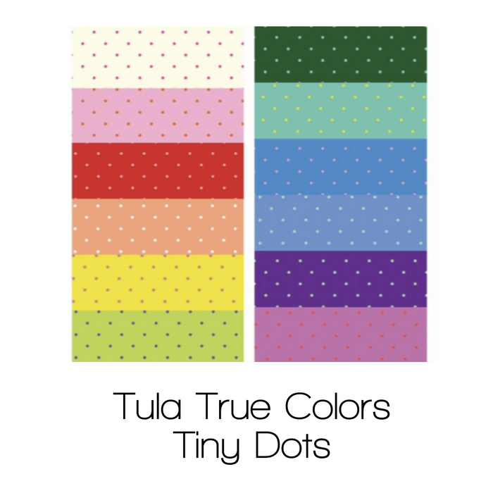 April 2022 Preorder -- Tula Tiny Dots Fat Quarter Bundle Precuts