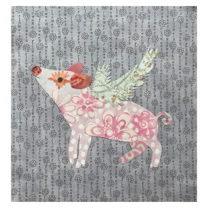 Pattern: Whatevers! #26 Flying Pig by Laura Heine