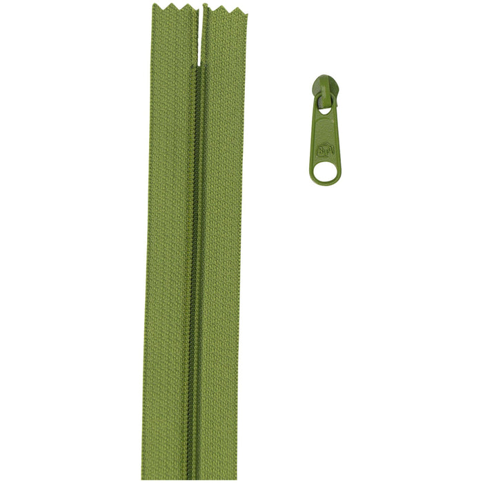 By Annie 4YD Zippers by the Yard - Olive