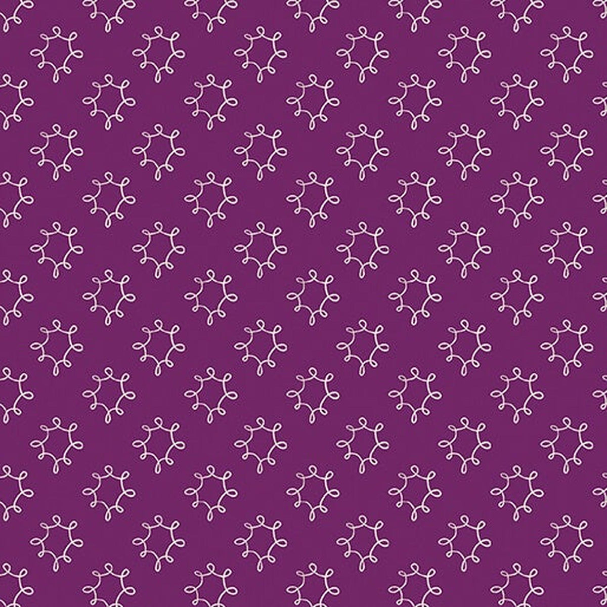 Wishflower by Rachel Rossi - Dandy Dark Purple — Gotham Quilts