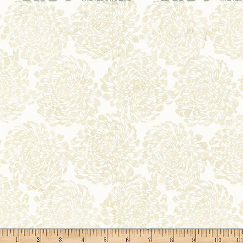 Bali Batik - Chrysanthemum - Oyster
