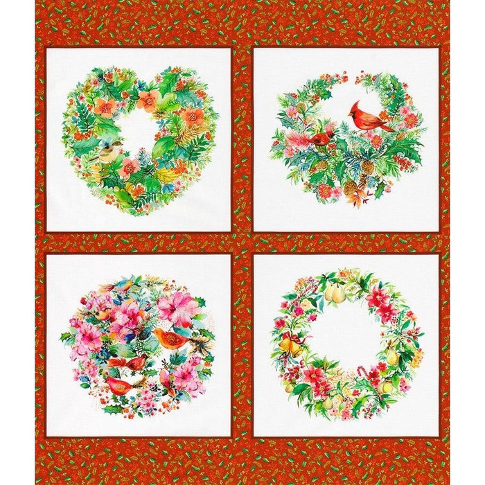 Yuletide Bouquet by Studio RK - Crimson (1 Panel)