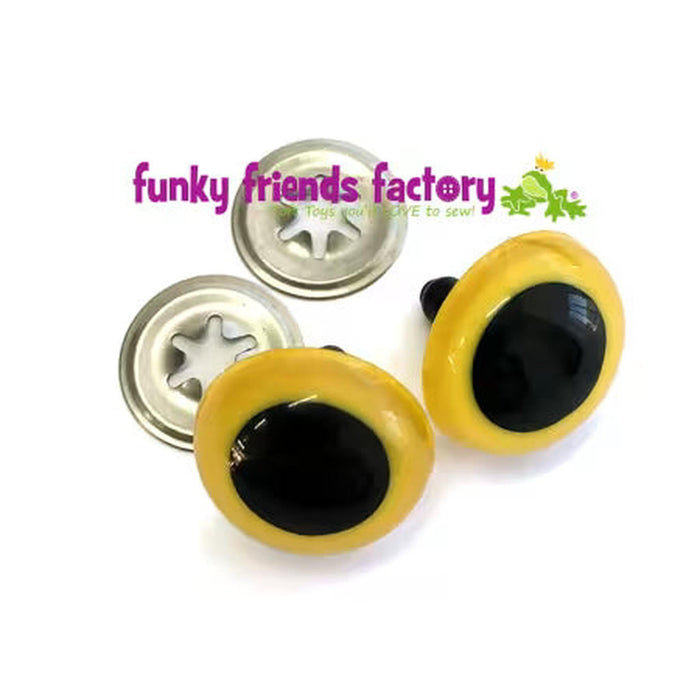 Toy Eyes Crystal Yellow - 21mm