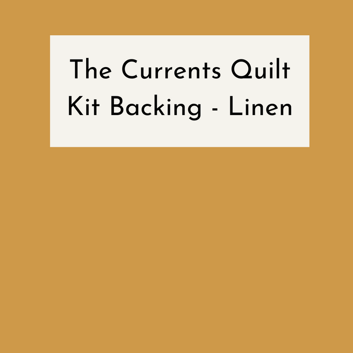 Currents Quilt Kit Backing - Linen