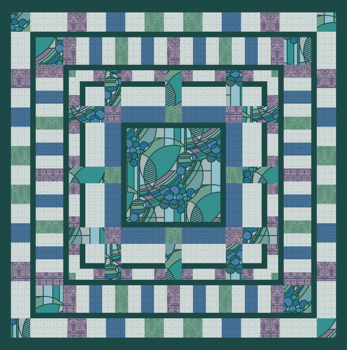 NOVEMBER PREORDER -- Martin House Quilt Kit Water