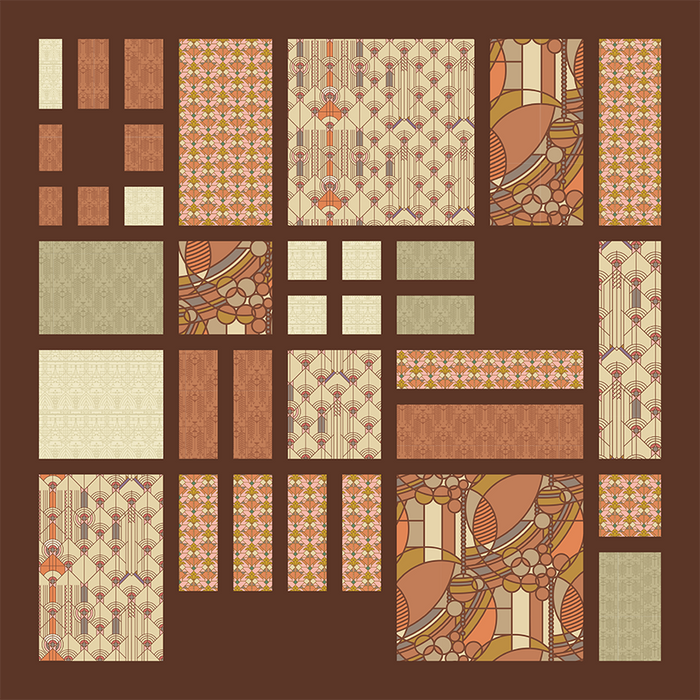 NOVEMBER PREORDER -- Oak Park Quilt Kit Earth