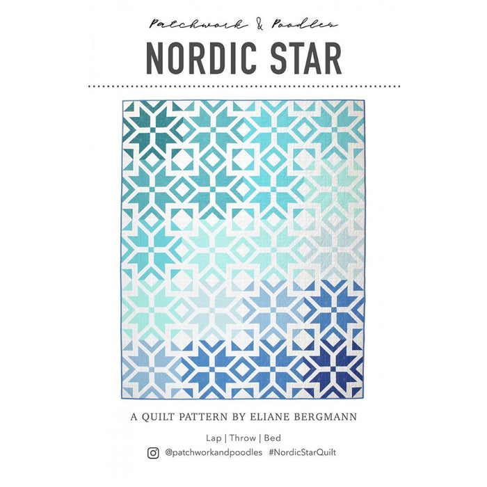 Nordic Star Quilt Pattern by Patchwork and Poodles